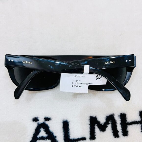 Celine Flat Top Rectangular Tinted Sunglasses - Picture 9 of 9